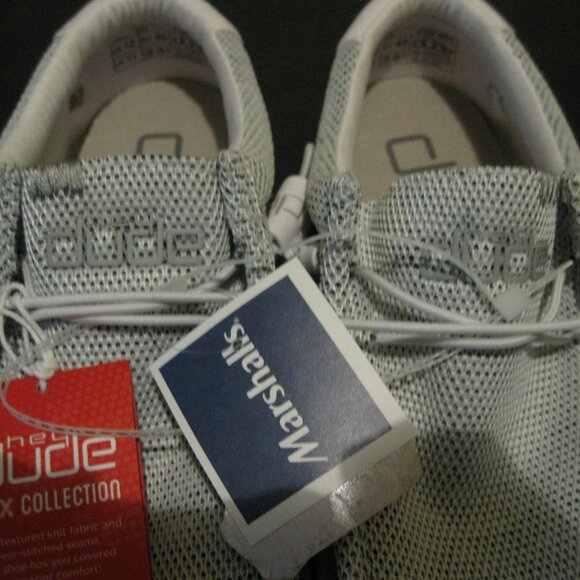 Men's Hey Dude, Wally Sox Style Slip-On Stone white (light gray look) size 12 - Picture 8 of 9